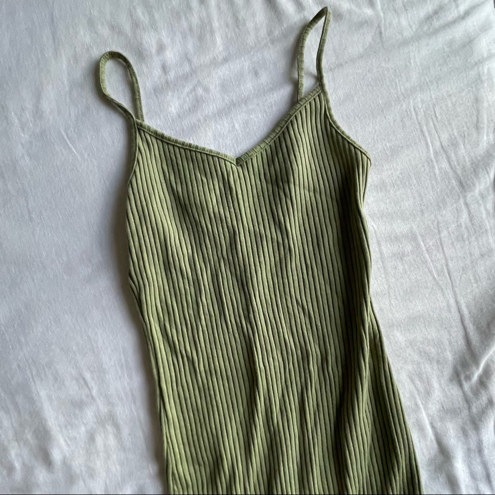 GREEN MIDI DRESS